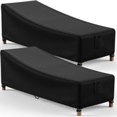 Mrrihand patio chaise lounge chair cover front view