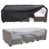 Mrrihand Patio Furniture Cover in black, front view