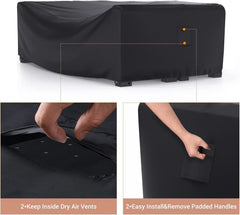 Mrrihand patio furniture cover with air vent design