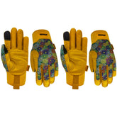 MSUPSAV Gardening Gloves colorful flowers front view