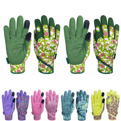 MSUPSAV Gardening Gloves front view, green, large