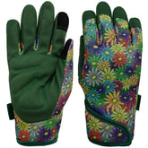 MSUPSAV Gardening Gloves front view with floral pattern