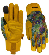 MSUPSAV Gardening Gloves large size colorful flowers front view