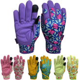 MSUPSAV Gardening Gloves with purple palm, front view