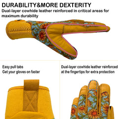 MSUPSAV Gardening Gloves with touchscreen fingertips