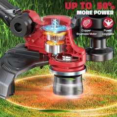 MtiolHig Cordless String Trimmer with 18 extra lines included