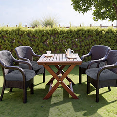 MTMR Outdoor Chair Cushion on patio chair, demonstrating size