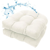 MTMR Outdoor Chair Cushions beige set of 2 front view