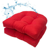 MTMR Outdoor Chair Cushions Red Front View