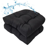 MTMR Outdoor Chair Cushions Set of 2 in Black