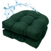 MTMR Outdoor Chair Cushions set of 2 in emerald green front view