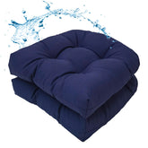 MTMR Outdoor Chair Cushions Set of 2 in navy, front view