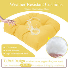 MTMR waterproof outdoor chair cushion on patio