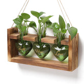 MTsigns heart-shaped glass propagation vase front view