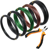 Mudder Bonsai Training Wire Kit including wire cutter and five rolls of wire