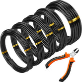 Mudder Bonsai Training Wire Set including wire cutter and 5 rolls of wire