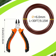 Mudder Bonsai wire cutter and 6mm brown bonsai wire