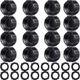 Mudder garden hose caps pack of 16 in grey-purple