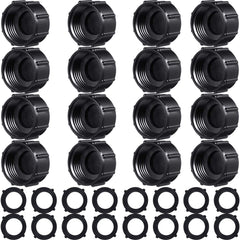 Mudder garden hose caps pack of 16 in grey-purple