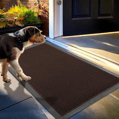 Muddy Mat Meshy Mat front view in brown