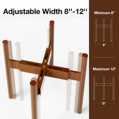 MUDEELA Plant Stand side view showcasing adjustable height