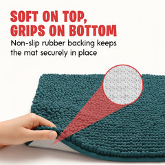 MUDGUARD MAT Dog Door Muddy Mat Atlantic Blue non-slip backing