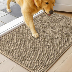 MUDGUARD MAT Dog Door Muddy Mat beige front view