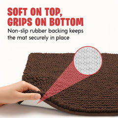 MUDGUARD MAT Dog Door Muddy Mat non-slip backing close-up