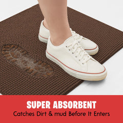 MUDGUARD MAT Dog Door Muddy Mat showing absorbent microfiber texture
