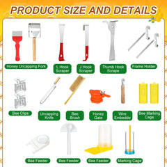 Multi-pocket storage bag for organizing beekeeping tools