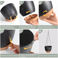 Multiple drainage holes in Vanslogreen hanging planter