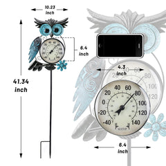 MUMTOP Outdoor Thermometer displayed in a garden setting