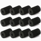MUSCCCM 12 Pack Sweep Hose Tail Scrubbers in black