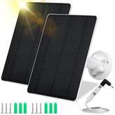 MUZUZZI 5W solar panel front view with USB-C port