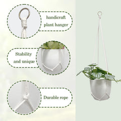 MVOVM Macrame Plant Hanger hanging in a stylish indoor setting