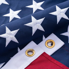 MVPRING American Flag 3x5 Ft front view with embroidered stars