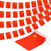 MVPRING China String Flag Pennant Banner, 30 flags on a string