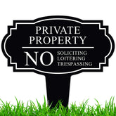 My Sign Center No Soliciting Sign front view, 11x11 inches