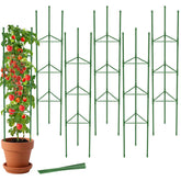 MYMULIKE 6 pack tomato cages with adjustable height