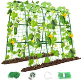 MYMULIKE Cucumber Trellis U-Shape front view with green colour