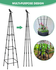 MYMULIKE garden trellis components including ties and connectors