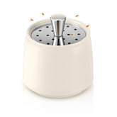 Mysora Ceramic Fruit Fly Trap creamy white front view