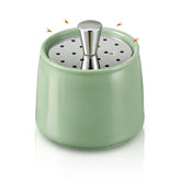 Mysora Ceramic Fruit Fly Trap green jar with stainless steel lid