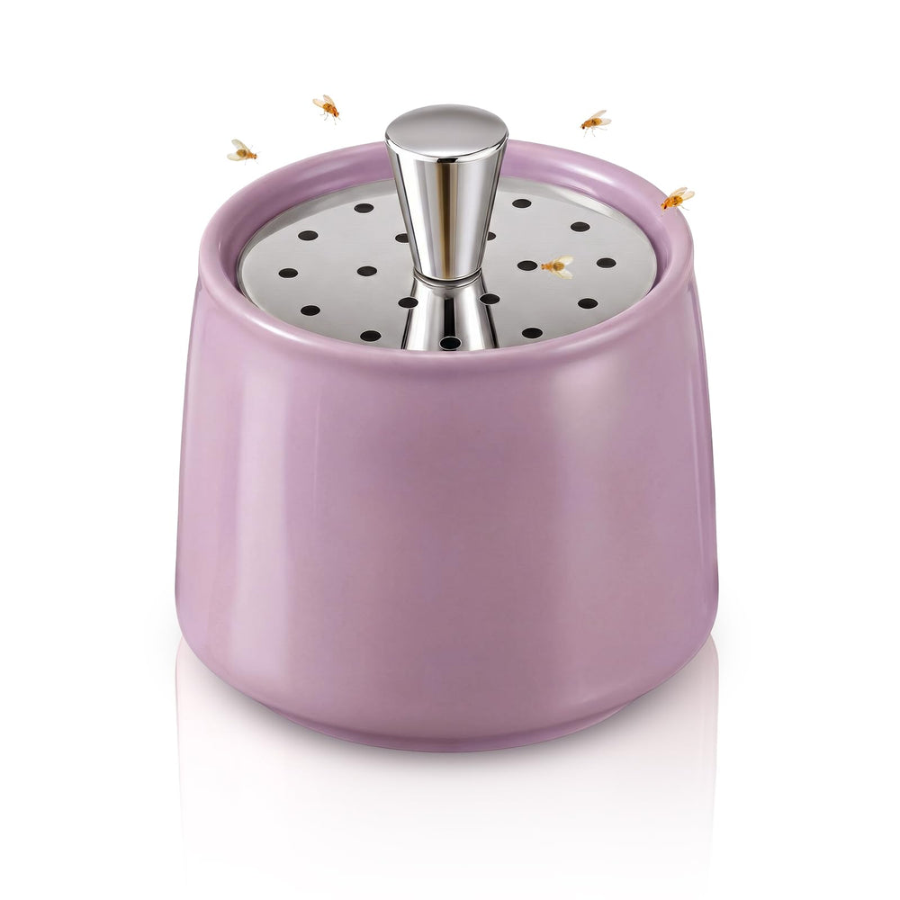 Mysora Ceramic Fruit Fly Trap purple model front view