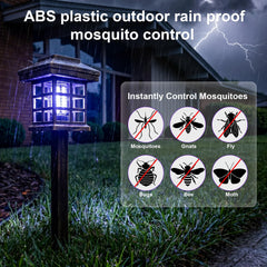Mysora Solar Bug Zapper in a garden setting