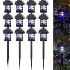 Mysora Solar Bug Zapper outdoor lamp black front view