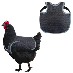 MYWSN Chicken Saddle front view in black