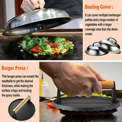 N NOBLE FAMILY grilling tools with heat-resistant handles