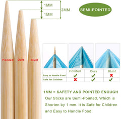 NadaKin bamboo roasting sticks in clear packaging