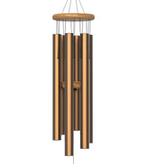 Nalulu Large Wind Chimes front view in gold 35 inches